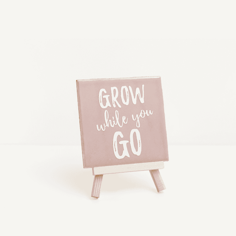 Shop 15 Grow while you go bordje roze